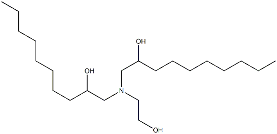 1,1'-[(2-Hydroxyethyl)imino]bis(2-decanol) 结构式