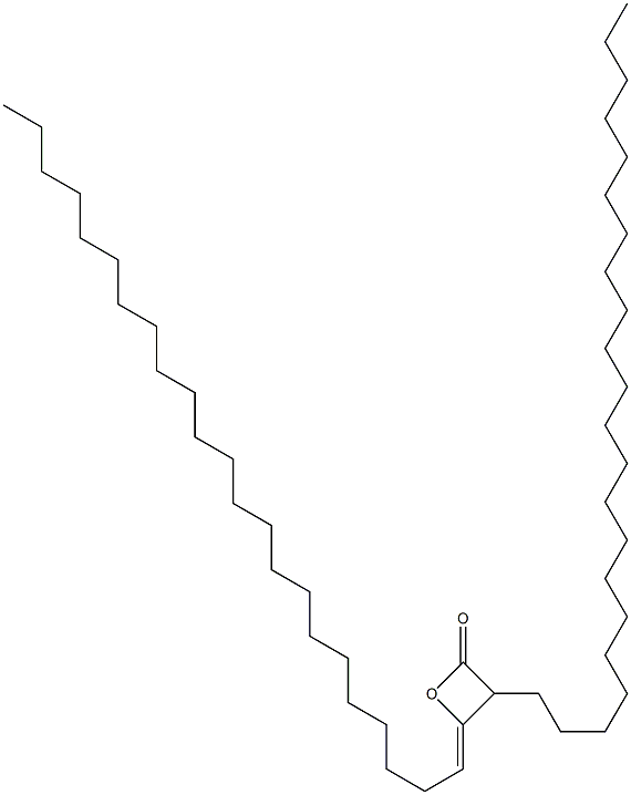 3-Docosyl-4-(tricosan-1-ylidene)oxetan-2-one 结构式