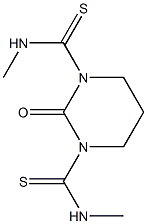 1,3-Bis(methylthiocarbamoyl)tetrahydropyrimidin-2(1H)-one 结构式