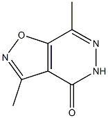 3-Methyl-7-methylisoxazolo[4,5-d]pyridazin-4(5H)-one 结构式