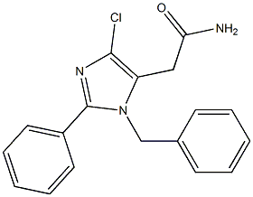 2-Phenyl-1-benzyl-4-chloro-1H-imidazole-5-acetamide 结构式