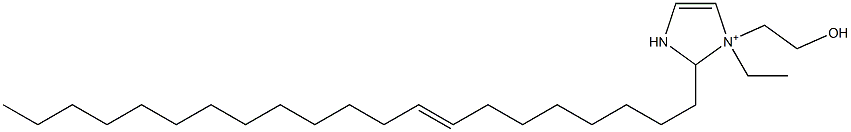 1-Ethyl-2-(8-henicosenyl)-1-(2-hydroxyethyl)-4-imidazoline-1-ium 结构式