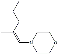 (Z)-1-Morpholino-2-methyl-1-pentene 结构式