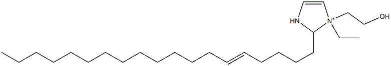 1-Ethyl-1-(2-hydroxyethyl)-2-(5-nonadecenyl)-4-imidazoline-1-ium 结构式