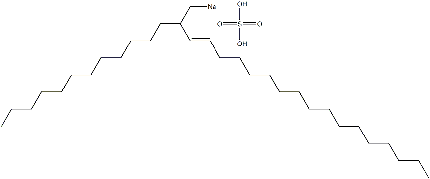 Sulfuric acid 2-dodecyl-3-nonadecenyl=sodium ester salt 结构式