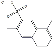 3,8-Dimethyl-2-naphthalenesulfonic acid potassium salt 结构式