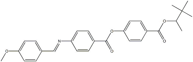 4-[4-(4-Methoxybenzylideneamino)benzoyloxy]benzoic acid (1,2,2-trimethylpropyl) ester 结构式