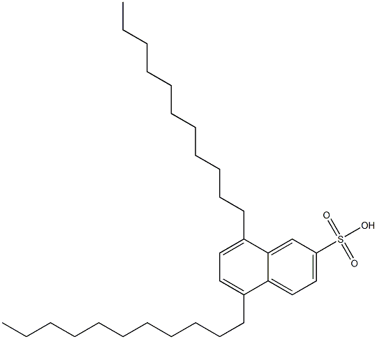 5,8-Diundecyl-2-naphthalenesulfonic acid 结构式