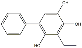 3-Ethyl-5-phenylbenzene-1,2,4-triol 结构式