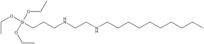 3-(Triethoxysilyl)-N-[2-(decylamino)ethyl]propan-1-amine 结构式