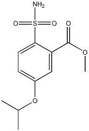 5-Isopropoxy-2-sulfamoylbenzoic acid methyl ester 结构式