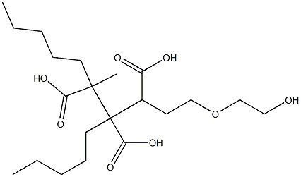 Butane-1,2,3-tricarboxylic acid 1-[2-(2-hydroxyethoxy)ethyl]2,3-dipentyl ester 结构式