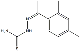 1-[1-(2,4-Dimethylphenyl)ethylidene]thiosemicarbazide 结构式