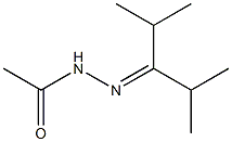 Acetic acid N'-(1-isopropyl-2-methylpropylidene) hydrazide 结构式
