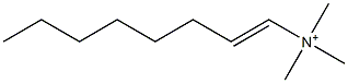 N,N,N-Trimethyl-1-octen-1-aminium 结构式