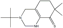 3-tert-Butyl-7,7-dimethyl-1,2,3,4,5,6,7,8-octahydroquinazoline-8-thione 结构式
