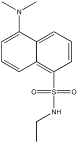 N-Ethyl-5-(dimethylamino)naphthalene-1-sulfonamide 结构式