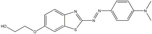 2-[[2-[(4-Dimethylaminophenyl)azo]benzothiazol-6-yl]oxy]ethanol 结构式