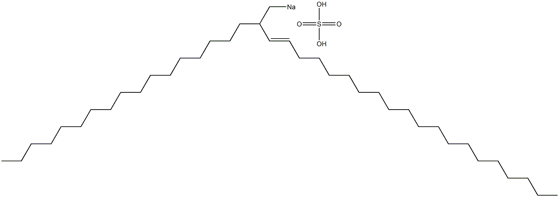 Sulfuric acid 2-heptadecyl-3-docosenyl=sodium ester salt 结构式