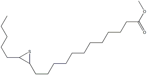 13,14-Epithiononadecanoic acid methyl ester 结构式