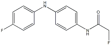 2-Fluoro-4'-(4-fluoroanilino)acetoanilide 结构式