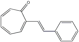 2-(2-Phenylethenyl)cyclohepta-2,4,6-trien-1-one 结构式