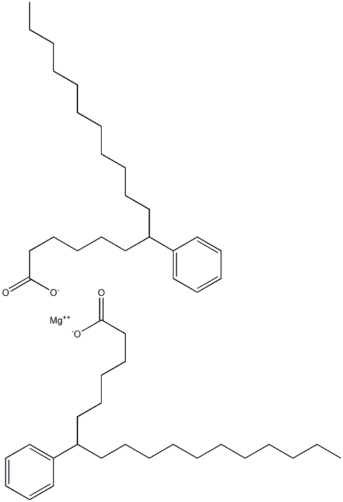 Bis(7-phenylstearic acid)magnesium salt 结构式