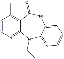 5,11-Dihydro-11-ethyl-7-methyl-6H-dipyrido[3,2-b:2',3'-e][1,4]diazepin-6-one 结构式