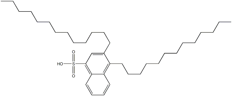 3,4-Ditridecyl-1-naphthalenesulfonic acid 结构式