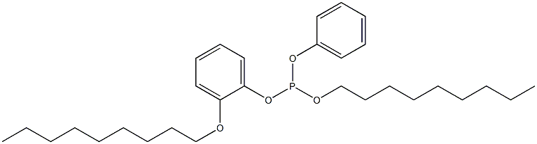 Phosphorous acid 2-(nonyloxy)nonyldiphenyl ester 结构式