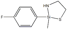 2-(4-Fluorophenyl)-2-methyl-1-thia-3-aza-2-silacyclopentane 结构式