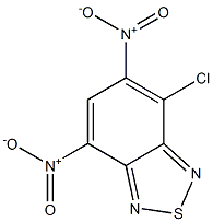 4-Chloro-5,7-dinitro-2,1,3-benzothiadiazole 结构式