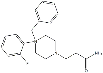 4-Benzyl-N-(2-fluorophenyl)piperazine-1-propanamide 结构式