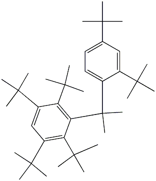 2-(2,3,5,6-Tetra-tert-butylphenyl)-2-(2,4-di-tert-butylphenyl)propane 结构式