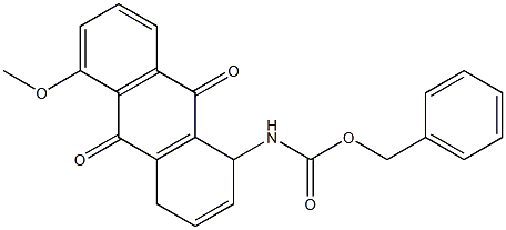 1,4-Dihydro-1-(benzyloxycarbonylamino)-5-methoxy-9,10-anthraquinone 结构式