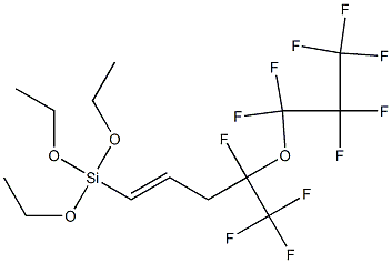 1-[Triethoxysilyl]-4,5,5,5-tetrafluoro-4-(heptafluoropropoxy)-1-pentene 结构式