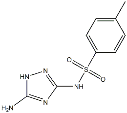 4-Methyl-N-(5-amino-1H-1,2,4-triazole-3-yl)benzenesulfonamide 结构式