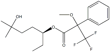 (4S)-4-[[2-Methoxy-3,3,3-trifluoro-2-phenylpropanoyl]oxy]-1,1-dimethyl-1-hexanol 结构式