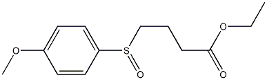 4-(4-Methoxyphenylsulfinyl)butyric acid ethyl ester 结构式