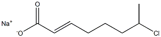 7-Chloro-2-octenoic acid sodium salt 结构式