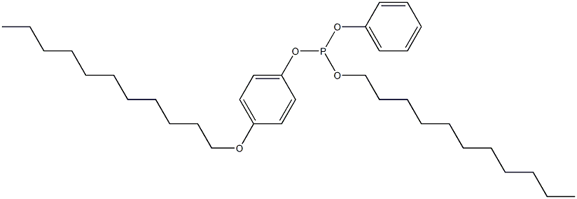Phosphorous acid 4-(undecyloxy)undecyldiphenyl ester 结构式