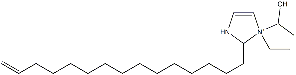 1-Ethyl-1-(1-hydroxyethyl)-2-(14-pentadecenyl)-4-imidazoline-1-ium 结构式