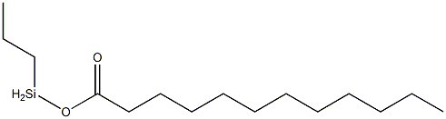 Lauric acid propylsilyl ester 结构式
