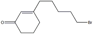 3-(5-Bromopentyl)-2-cyclohexen-1-one 结构式