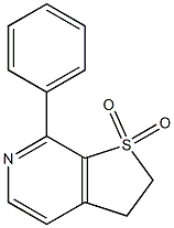 7-Phenyl-2,3-dihydrothieno[2,3-c]pyridine 1,1-dioxide 结构式