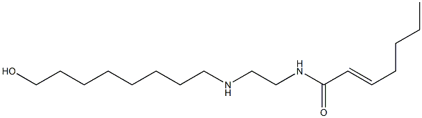 N-[2-[(8-Hydroxyoctyl)amino]ethyl]-2-heptenamide 结构式