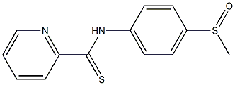 N-[4-Methylsulfinylphenyl]pyridine-2-carbothioamide 结构式