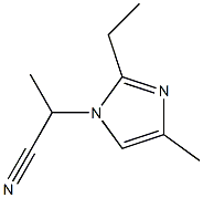 1-(1-Cyanoethyl)-2-ethyl-4-methyl-1H-imidazole 结构式