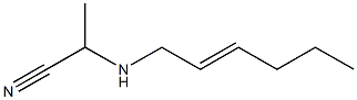 2-(2-Hexenylamino)propionitrile 结构式
