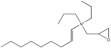 N-(1-Nonenyl)-N,N-dipropyl-2-oxiranemethanaminium 结构式